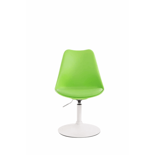 Set de 4 sillas de comedor Maverick con pie de trompeta Plástico Verde 57X48X76 cm