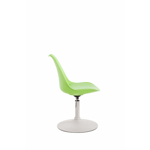 Set de 4 sillas de comedor Maverick con pie de trompeta Plástico Verde 57X48X76 cm