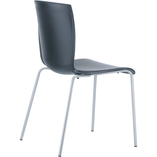 Silla Apilable Mio Plástico Negro 50X47X80 cm