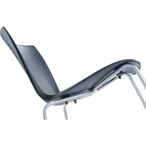 Silla Apilable Mio Plástico Negro 50X47X80 cm