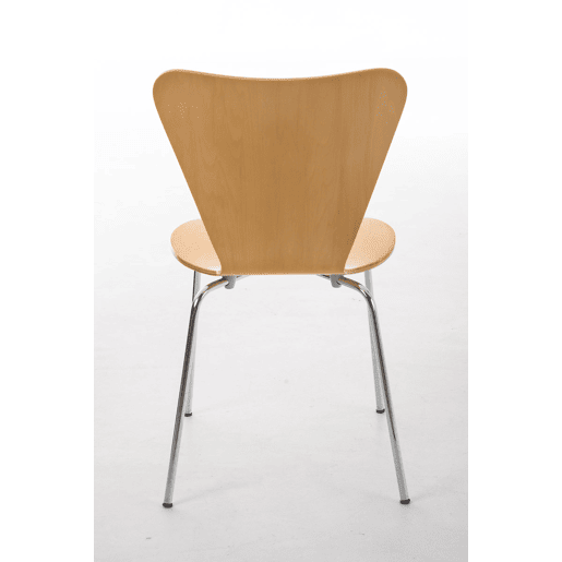 Silla de Visita Apilable Calisto Madera Natural 49X45X85 cm