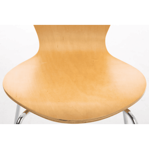 Silla de Visita Apilable Calisto Madera Natural 49X45X85 cm