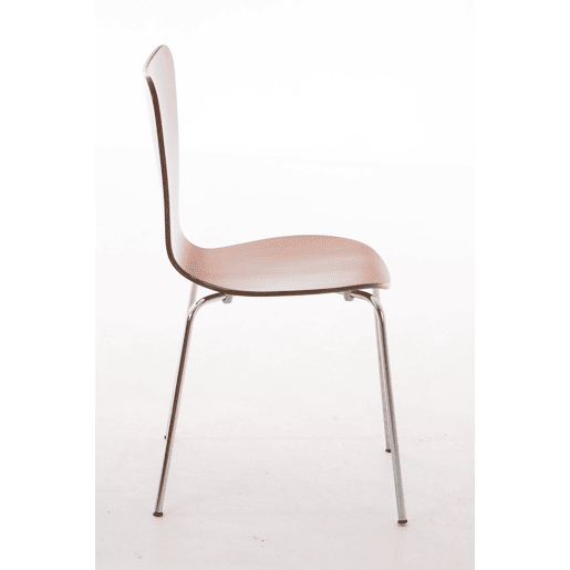Silla de Visita Apilable Calisto Madera Marrón 49X45X85 cm
