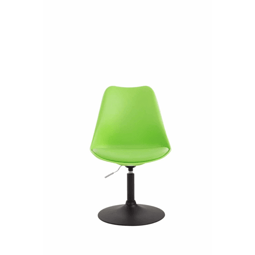 Set de 4 sillas de comedor Maverick con pie de trompeta Plástico Verde 57X48X76 cm