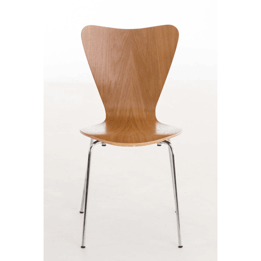 Silla de Visita Apilable Calisto Madera Roble 49X45X85 cm