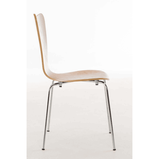Silla de Visita Apilable Calisto Madera Roble 49X45X85 cm