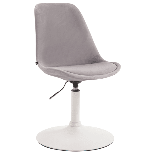 Silla Comedor Maverick En Terciopelo Gris 57X48X76 cm