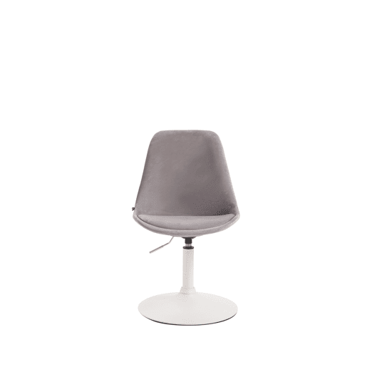 Silla Comedor Maverick En Terciopelo Gris 57X48X76 cm