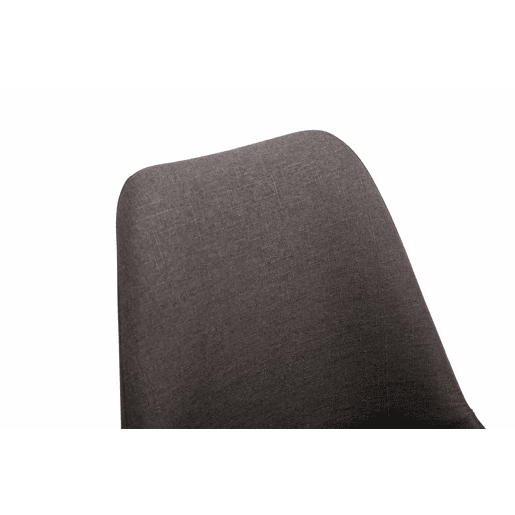 Silla De Comedor Maverick En Tela Gris oscuro 57X48X76 cm
