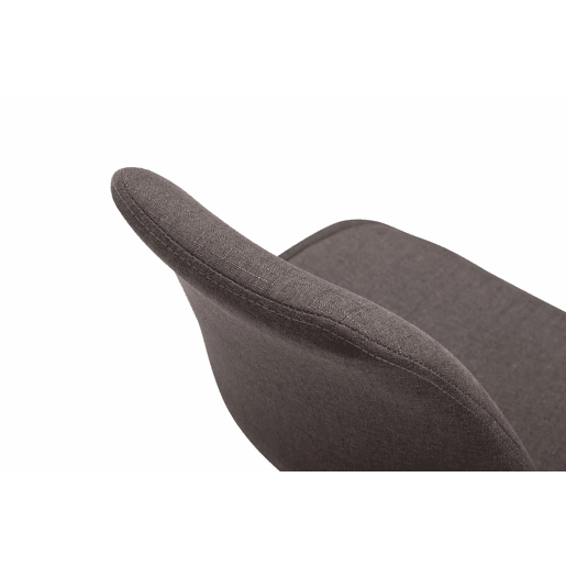 Silla De Comedor Maverick En Tela Gris oscuro 57X48X76 cm