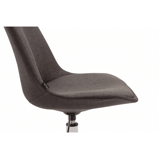 Silla De Comedor Maverick En Tela Gris oscuro 57X48X76 cm