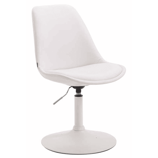 Silla De Comedor Maverick Simil cuero Blanco 57X48X76 cm Silla De Comedor Maverick Simil cuero Blanco 57X48X76 cm