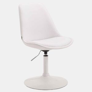 Silla De Comedor Maverick Simil cuero Blanco 57X48X76 cm