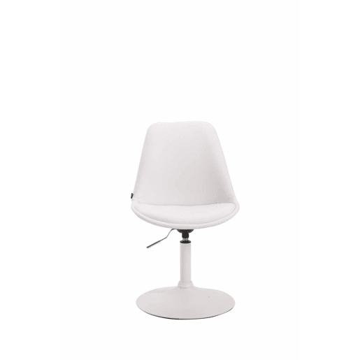 Silla De Comedor Maverick Simil cuero Blanco 57X48X76 cm Silla De Comedor Maverick Simil cuero Blanco 57X48X76 cm