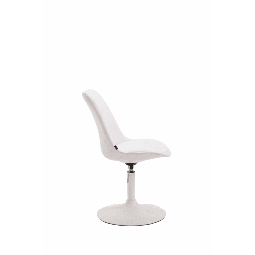 Silla De Comedor Maverick Simil cuero Blanco 57X48X76 cm Silla De Comedor Maverick Simil cuero Blanco 57X48X76 cm