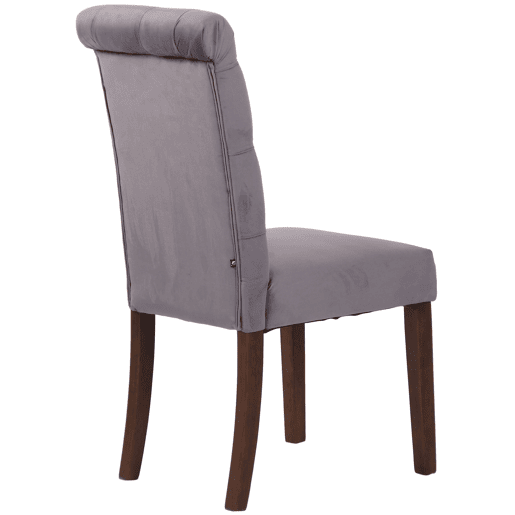 Silla de comedor Lisburn Terciopelo Gris oscuro 63X45X98 cm