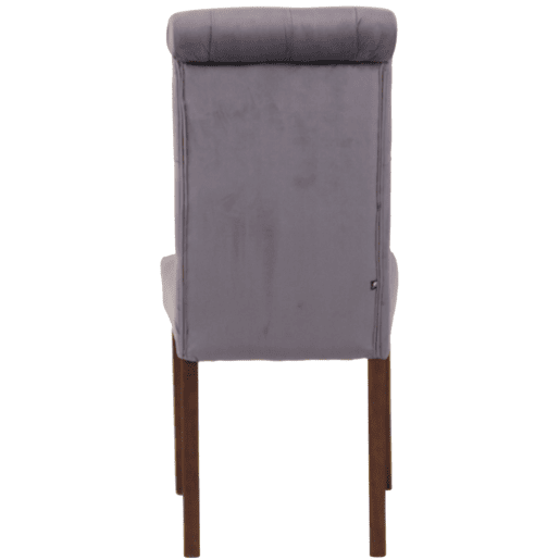 Silla de comedor Lisburn Terciopelo Gris oscuro 63X45X98 cm