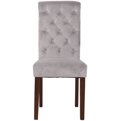 Silla de comedor Lisburn Terciopelo Gris 63X45X98 cm