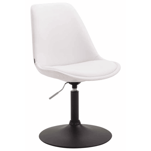 Silla De Comedor Maverick Simil cuero Blanco 57X48X76 cm