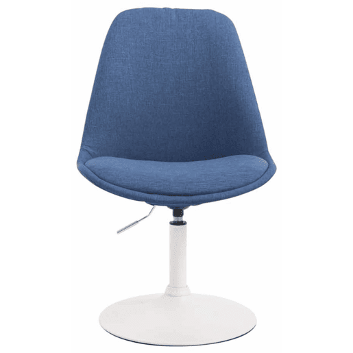 Set de 4 sillas de comedor Maverick en tela Azul 57X48X76 cm