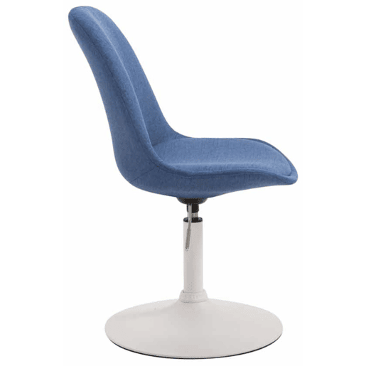 Set de 4 sillas de comedor Maverick en tela Azul 57X48X76 cm