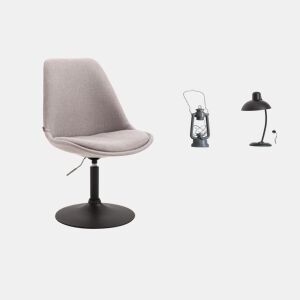 Silla De Comedor Maverick En Tela Gris 57X48X76 cm