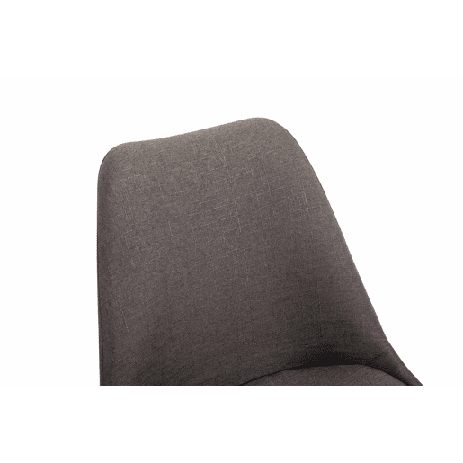 Silla De Comedor Maverick En Tela Gris oscuro 57X48X76 cm