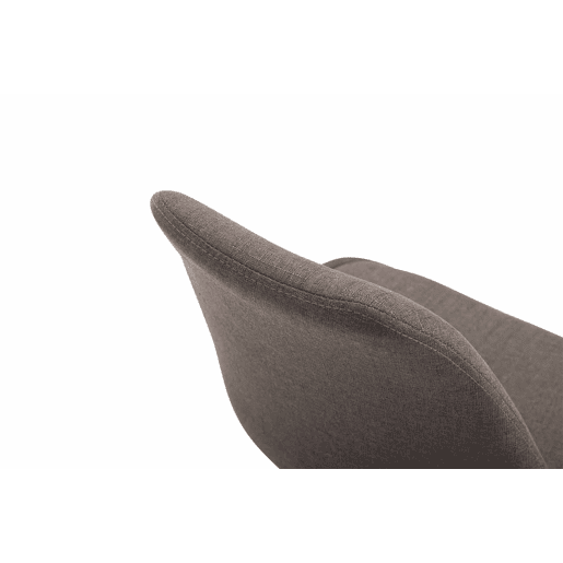 Silla De Comedor Maverick En Tela Gris oscuro 57X48X76 cm