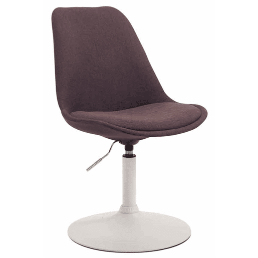 Set de 4 sillas de comedor Maverick en tela Marrón 57X48X76 cm