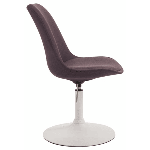 Set de 4 sillas de comedor Maverick en tela Marrón 57X48X76 cm