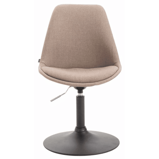 Set de 4 sillas de comedor Maverick en tela Gris topo 57X48X76 cm