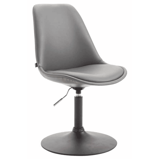 Silla De Comedor Maverick Simil cuero Gris 57X48X76 cm