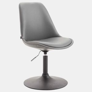 Silla De Comedor Maverick Simil cuero Gris 57X48X76 cm