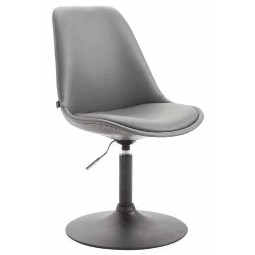 Set de 4 sillas Lounge Maverick en polipiel Simil cuero Gris 57X48X76 cm