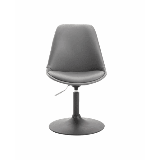 Set de 4 sillas Lounge Maverick en polipiel Simil cuero Gris 57X48X76 cm