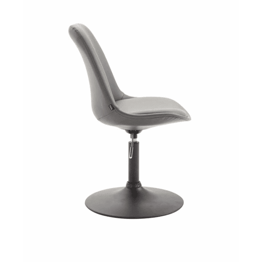 Set de 4 sillas Lounge Maverick en polipiel Simil cuero Gris 57X48X76 cm
