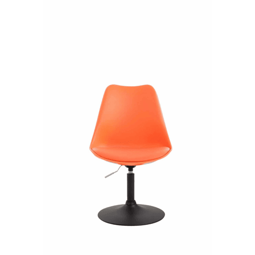 Set de 4 sillas de comedor Maverick con pie de trompeta Plástico Naranja 57X48X76 cm
