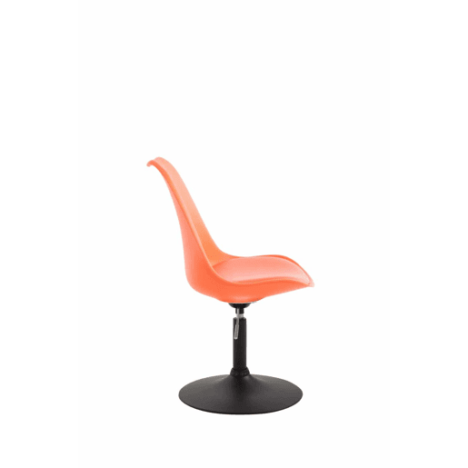 Set de 4 sillas de comedor Maverick con pie de trompeta Plástico Naranja 57X48X76 cm