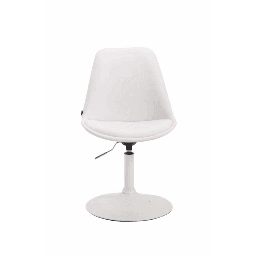 Set de 4 sillas Lounge Maverick en polipiel Simil cuero Blanco 57X48X76 cm