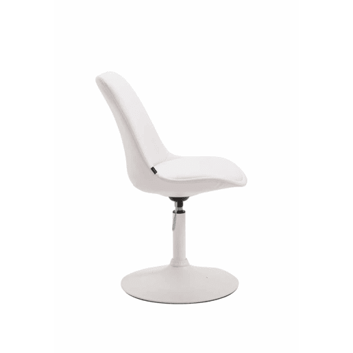 Set de 4 sillas Lounge Maverick en polipiel Simil cuero Blanco 57X48X76 cm