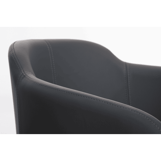 Butaca De Salón Magnus Simil cuero Gris 52X45X84 cm