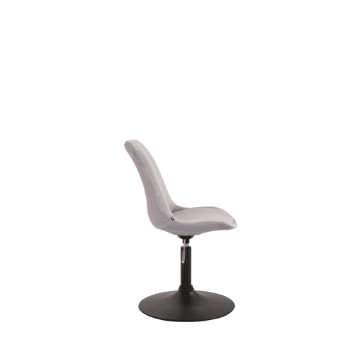 Silla Comedor Maverick En Terciopelo Gris 57X48X76 cm