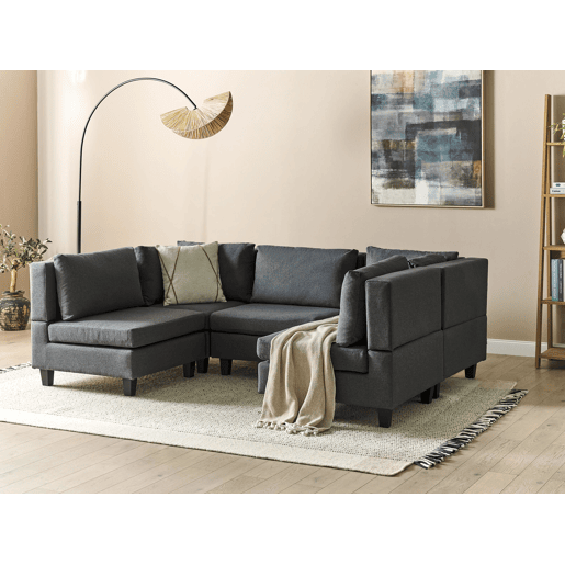 Beliani Sofá modular Poliéster UNSTAD