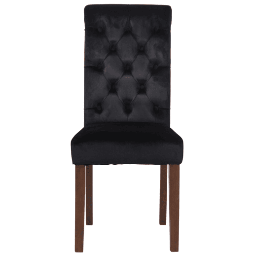 Silla de comedor Lisburn Terciopelo Negro 63X45X98 cm Silla de comedor Lisburn Terciopelo Negro 63X45X98 cm