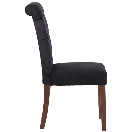 Silla de comedor Lisburn Terciopelo Negro 63X45X98 cm Silla de comedor Lisburn Terciopelo Negro 63X45X98 cm