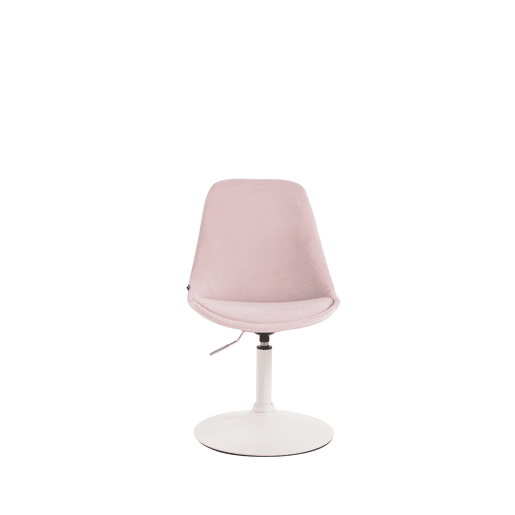 Silla Comedor Maverick En Terciopelo Rosado 57X48X76 cm