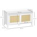 Banco Zapatero MDF, Ratán HOMCOM, hogar - muebles de recibidor Banco Zapatero MDF, Ratán HOMCOM, hogar - muebles de recibidor Blanco