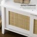 Banco Zapatero MDF, Ratán HOMCOM, hogar - muebles de recibidor Banco Zapatero MDF, Ratán HOMCOM, hogar - muebles de recibidor Blanco
