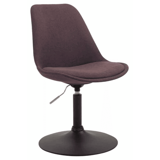 Set de 4 sillas de comedor Maverick en tela Marrón 57X48X76 cm