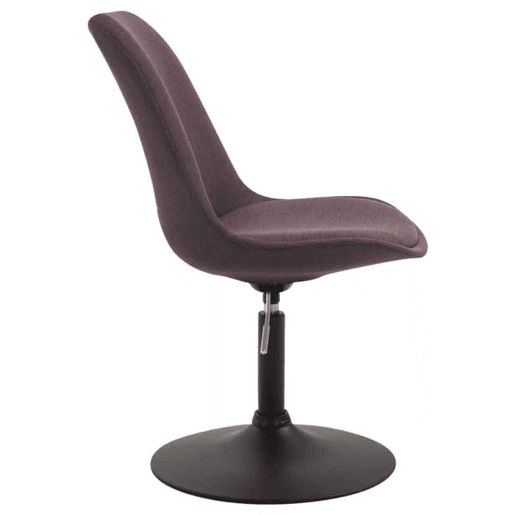 Set de 4 sillas de comedor Maverick en tela Marrón 57X48X76 cm